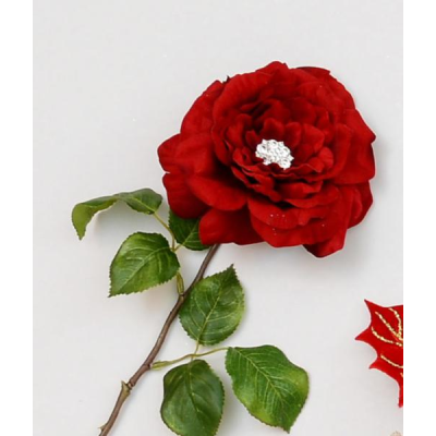 56cm single rose w gem red 08201 at beechmount garden centre