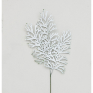 78cm flocked leaf spray x 3 67161 at beechmount garden centre