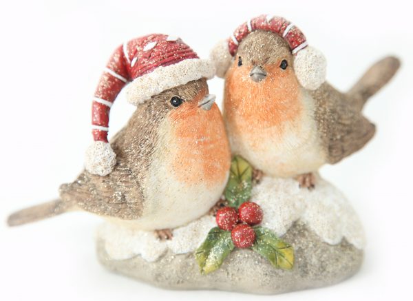christmas robins at beechmount garden centre