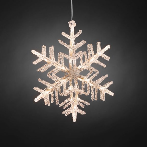 acrylic snowflake 36 LED at beechmount garden centre