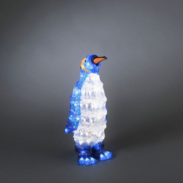acrylic penguin 45cm LED at beechmount garden centre