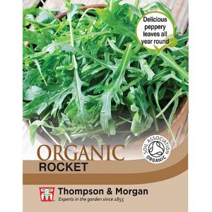 Herb Rocket (Cultivated) - Organic Seeds at beechmount garden centre
