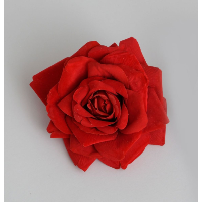 19cm Velvet Rose W/Clip Red 10801 at beechmount garden centre