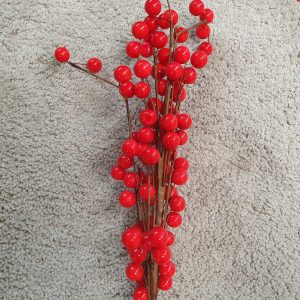 70cm Bright Red Berry Spray 28981 at beechmount garden centre