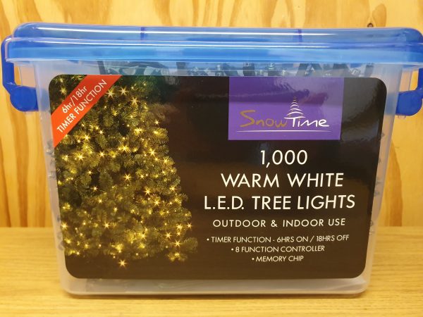 1000 Warm White LED Lights at beechmount garden centre