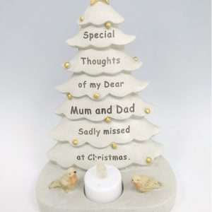 mum & dad xmas tree at beechmount garden centre