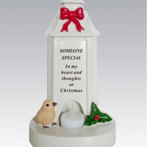 grave ornament robin lantern at beechmount garden centre