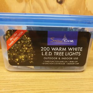 200 Warm White L.E.D. Tree Lights at beechmount garden centre