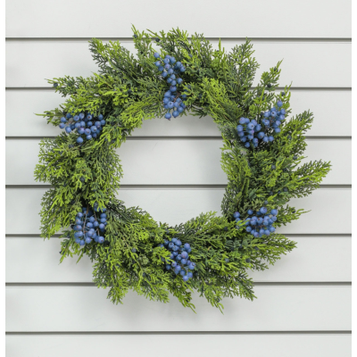 56cm Cedar/Blueberry Wreath 250372 at beechmount garden centre