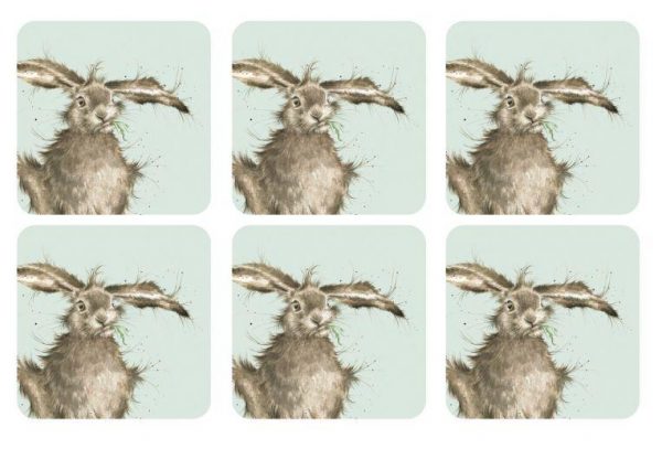 Wrendale Hare Coasters Set of 6 at beechmount garden centre