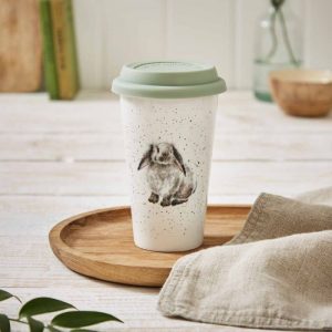Wrendale Rabbit Travel Mug at beechmount garden centre