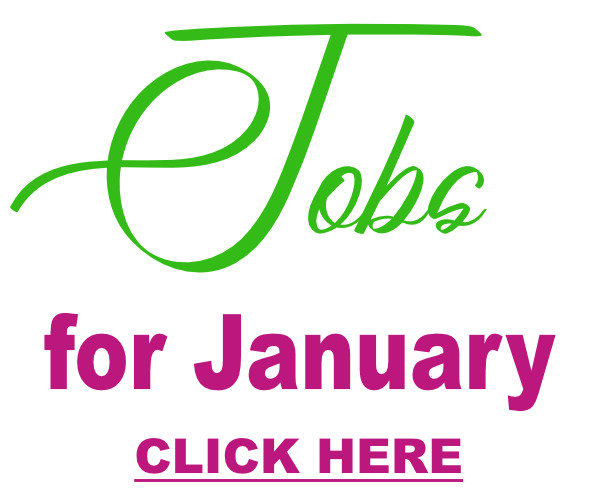 jobs in the garden for january