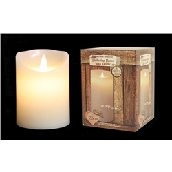 Flickering Flame Candle with Time Control 10cm at beechmount garden centre