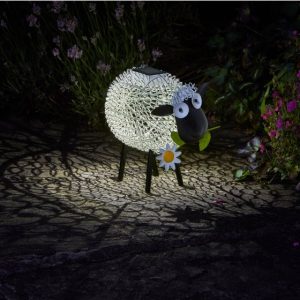 Solar Silhouette Dolly Sheep at beechmount garden centre