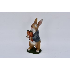 Rabbit w/ Carrot Ornament at beechmount garden centre