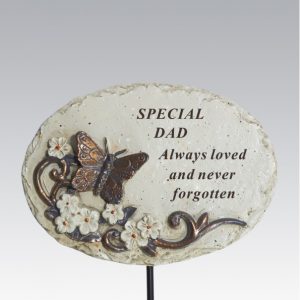 Grave Ornament DAD Butterfly Stick