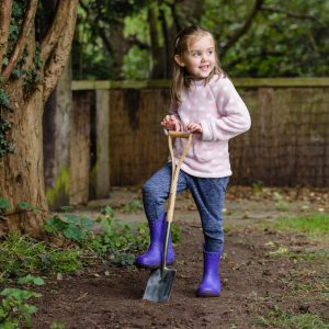 Kids Stainless Steel Digging Spade at beechmount garden centre