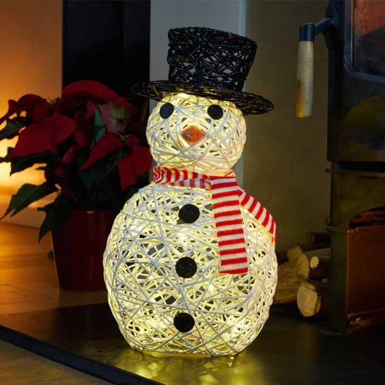 20 LED - Sparkly Snowman at beechmount garden centre