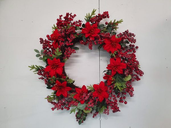 50cm Sugarberry Wreath at beechmount garden centre