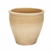 Himalaya Patterned Band Belly Planter 23cm at beechmount garden centre