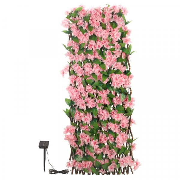 Solar InLit Pink Blossom 180 x 90cm Trellis at beechmount garden cente