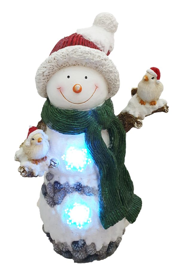 Snowman W LED Lights CH586 at beechmount garden centre