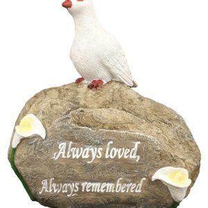 Grave Ornament Dove on Stone 6127