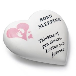 Grave Ornament GIRL Born Sleeping Heart