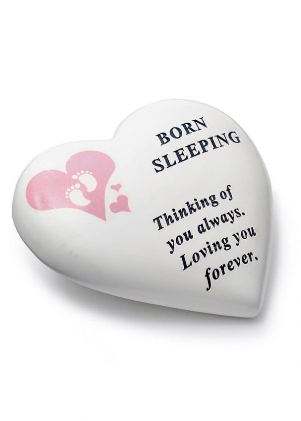 Grave Ornament GIRL Born Sleeping Heart