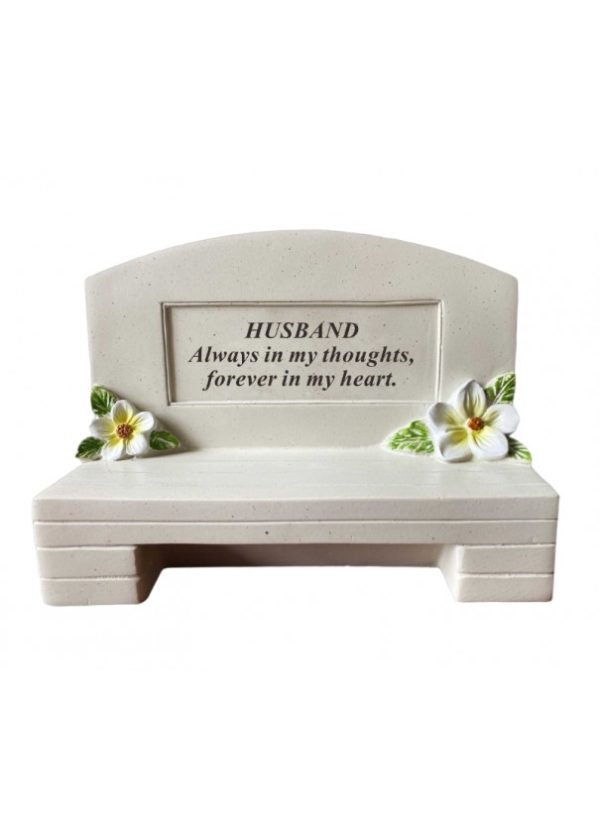 Grave Ornament HUSBAND Memorial Bench