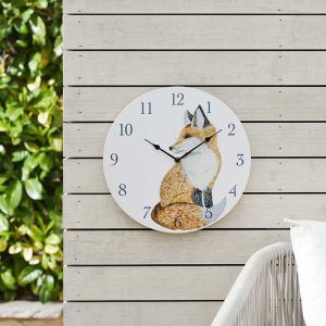 12in Fox Wall Clock