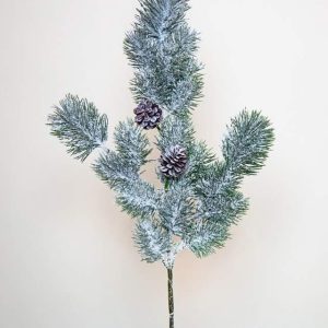 64cm Pine/Cone Spray with Snow 41479