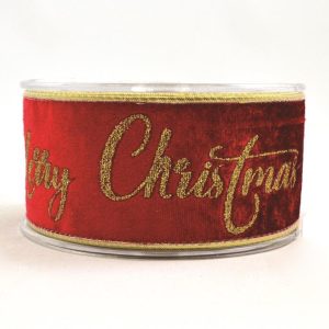 Velvet Ribbon Merry Christmas 8046