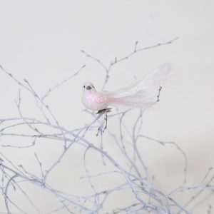 White Sequin Bird 2614