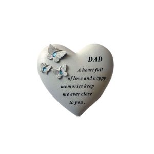 Grave Ornament Dad Butterfly with Gems
