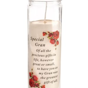 Grave Ornament Gran Glass Candle