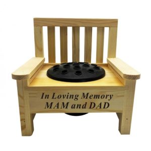 Grave Ornament IN LOVING MEMORY Wooden Bench
