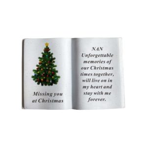 Grave Ornament NAN Christmas Tree Book