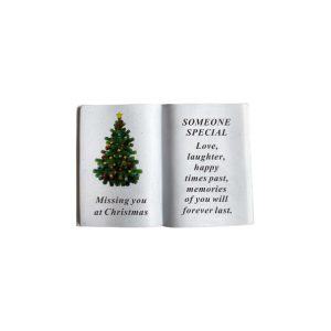 Grave Ornament SOMEONE SPECIAL Christmas Tree Book
