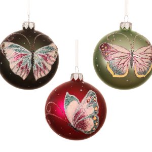 Butterfly Glass Bauble 51080