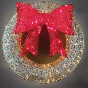 WGP Gold Wreath Red Bow 1179