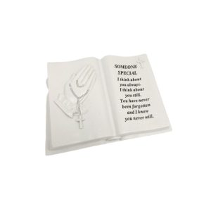 Someone Special Praying Hands With Rosary Beads & Cross Book