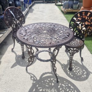 bronze bistro set