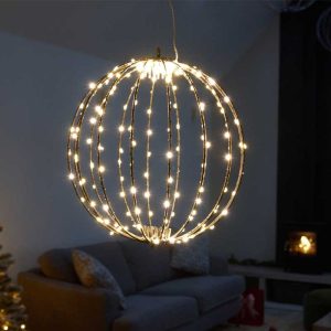 190 LED Twinkling Orb, Warm White 30cm, LV