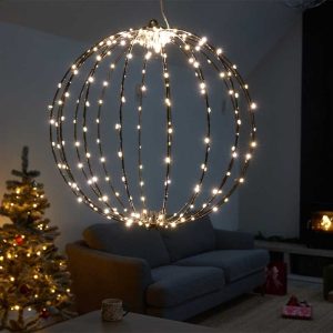 240 LED Twinkling Orb, Warm White 40cm, LV