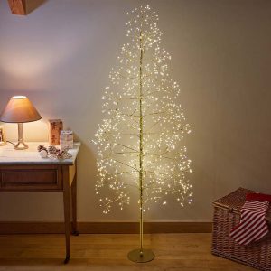 Golden Twinkling Tree - 1.8m, LV