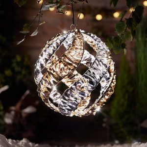 Silver Gilt Helix Bauble 30cm, LV