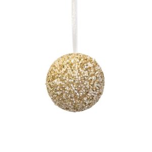 Iced Champagne Bauble 12H cm C45763
