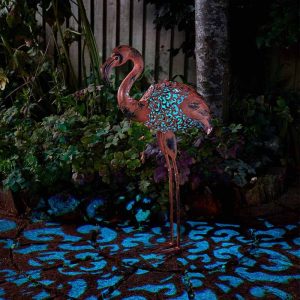 Solar Silhouette Flamingo