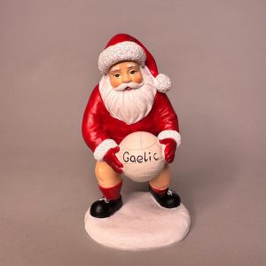 Santa with Gaelic Football 14.5cm 80236